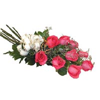 9 adet pembe renkte g�l   Ankara Sincan 14 �ubat sevgililer g�n� �i�ek 