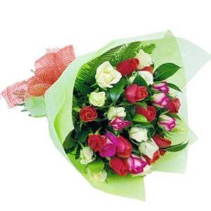 12 adet renkli g�l buketi   Ankara Sincan �i�ek , �i�ek�i , �i�ek�ilik 