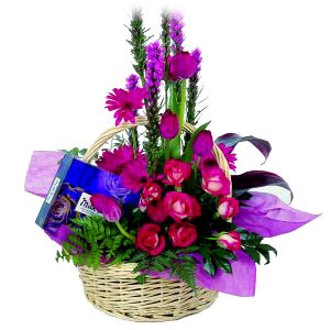 �ikolata ve sepette �i�ek   Ankara Sincan �i�ek , �i�ek�i , �i�ek�ilik 