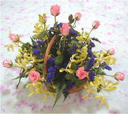  Ankara Sincan ucuz �i�ek g�nder  pembe g�llerden sepetde