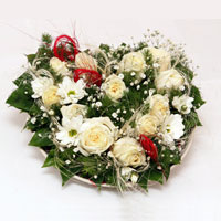  Ankara Sincan �i�ek yolla , �i�ek g�nder , �i�ek�i   ince cam i�erisinde 13 adet beyaz g�l ve kir �i�ek