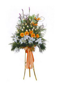  Ankara Sincan �i�ek yolla , �i�ek g�nder , �i�ek�i   Kazablanka, gerbera ve g�llerle hazirlanmis ferfor