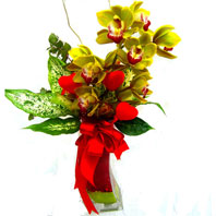  Ankara Sincan iek servisi , ieki adresleri  1 adet dal orkide ve cam yada mika vazo tanzim