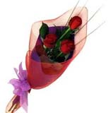 �i�ek satisi buket i�ende 3 g�l �i�egi  �i�ek sipari�i Ankara Sincan anneler g�n� �i�ek yolla 