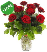 11 adet vazo i�erisinde k�rm�z� g�l  �i�ek sipari�i Ankara Sincan anneler g�n� �i�ek yolla 