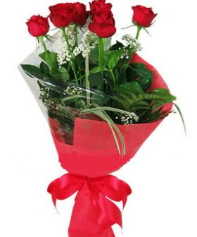 5 adet k�rm�z� g�lden buket  Ankara Sincan �nternetten �i�ek sipari�i 