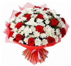 11 adet k�rm�z� g�l ve 1 demet krizantem  Ankara Sincan �i�ek yolla , �i�ek g�nder , �i�ek�i  