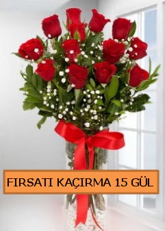  15 �thal k�rm�z� g�l b�y�k ba�l� orjinal  Ankara Sincan online �i�ek g�nderme sipari� 