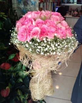33 adet pembe g�l ni�an k�z isteme buketi  Ankara Sincan �i�ek , �i�ek�i , �i�ek�ilik 