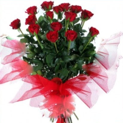 15 adet k�rm�z� g�l buketi  Ankara Sincan hediye sevgilime hediye �i�ek 