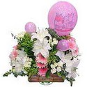 balon ve �i�eklerle tanzim  cicek siparisi Ankara Sincan cicek , cicekci 