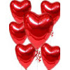  Ankara Sincan �i�ek g�nderme  17 adet FOLYO kalp g�r�n�m�nde u�an balon