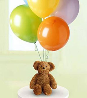  �i�ek sipari�i Ankara Sincan anneler g�n� �i�ek yolla  15 adet karisik renkte u�an balon ayicik
