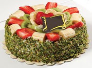 pasta g�nder  4 ile 6 kisilik karisik meyvali yas pasta  Ankara Sincan uluslararas� �i�ek g�nderme 