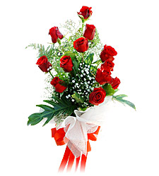 11 adet kirmizi g�llerden g�rsel s�len buket  Ankara Sincan 14 �ubat sevgililer g�n� �i�ek 