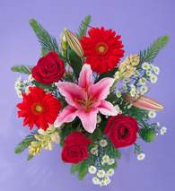  Online Ankara Sincan �i�ek�iler  Gerbera g�l ve lilyum buketi