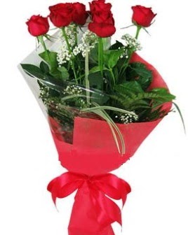 5 adet k�rm�z� g�lden buket  Ankara Sincan �nternetten �i�ek sipari�i 