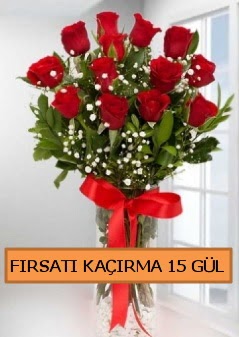  15 �thal k�rm�z� g�l b�y�k ba�l� orjinal  Ankara Sincan online �i�ek g�nderme sipari� 