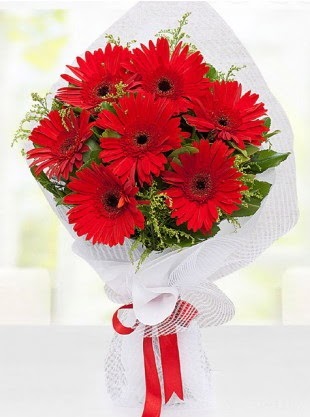 K�rm�z� Gelbera Buketi  Ankara Sincan uluslararas� �i�ek g�nderme 