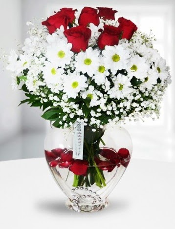 Kalp camda 7 g�l k�r �i�e�i s�per g�rsellik  Ankara Sincan ucuz �i�ek g�nder 